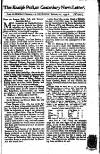 Kentish Weekly Post or Canterbury Journal Wed 11 Feb 1736 Page 1