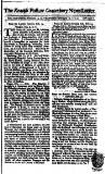 Kentish Weekly Post or Canterbury Journal Wed 18 Feb 1736 Page 1