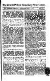 Kentish Weekly Post or Canterbury Journal Sat 06 Mar 1736 Page 1