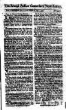 Kentish Weekly Post or Canterbury Journal Sat 03 Jul 1736 Page 1