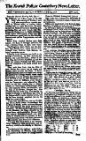 Kentish Weekly Post or Canterbury Journal Sat 24 Jul 1736 Page 1