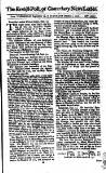 Kentish Weekly Post or Canterbury Journal Sat 02 Oct 1736 Page 1