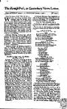 Kentish Weekly Post or Canterbury Journal Wed 05 Jan 1737 Page 1