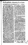 Kentish Weekly Post or Canterbury Journal Sat 08 Jan 1737 Page 1