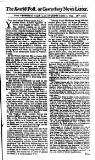 Kentish Weekly Post or Canterbury Journal Sat 13 Aug 1737 Page 1