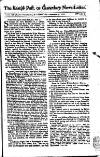 Kentish Weekly Post or Canterbury Journal Wed 09 Nov 1737 Page 1