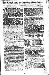 Kentish Weekly Post or Canterbury Journal Wed 28 Dec 1737 Page 1