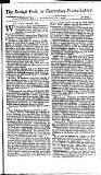 Kentish Weekly Post or Canterbury Journal Wed 05 Jul 1738 Page 1