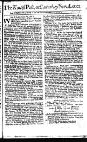 Kentish Weekly Post or Canterbury Journal Sat 13 Jan 1739 Page 1