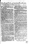 Kentish Weekly Post or Canterbury Journal Sat 03 Feb 1739 Page 1