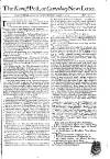 Kentish Weekly Post or Canterbury Journal Wed 01 Aug 1739 Page 1