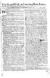 Kentish Weekly Post or Canterbury Journal Wed 08 Aug 1739 Page 1