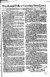 Kentish Weekly Post or Canterbury Journal Sat 08 Dec 1739 Page 1