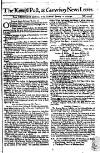 Kentish Weekly Post or Canterbury Journal Sat 12 Jan 1740 Page 1