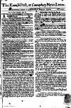 Kentish Weekly Post or Canterbury Journal Wed 30 Jan 1740 Page 1