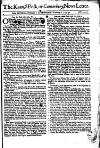 Kentish Weekly Post or Canterbury Journal Wed 06 Feb 1740 Page 1