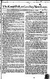 Kentish Weekly Post or Canterbury Journal Wed 20 Feb 1740 Page 1