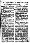 Kentish Weekly Post or Canterbury Journal Wed 02 Apr 1740 Page 1