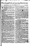 Kentish Weekly Post or Canterbury Journal Sat 05 Apr 1740 Page 1