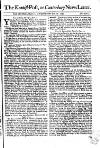 Kentish Weekly Post or Canterbury Journal Wed 25 Jun 1740 Page 1