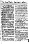 Kentish Weekly Post or Canterbury Journal Sat 26 Jul 1740 Page 1