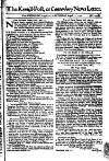 Kentish Weekly Post or Canterbury Journal Sat 23 Aug 1740 Page 1