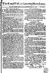 Kentish Weekly Post or Canterbury Journal Wed 27 Aug 1740 Page 1