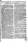 Kentish Weekly Post or Canterbury Journal Sat 30 Aug 1740 Page 1