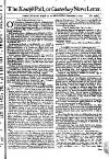 Kentish Weekly Post or Canterbury Journal Wed 03 Sep 1740 Page 1