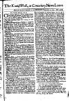 Kentish Weekly Post or Canterbury Journal Wed 24 Sep 1740 Page 1