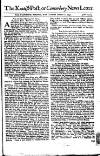 Kentish Weekly Post or Canterbury Journal Sat 11 Oct 1740 Page 1