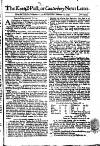 Kentish Weekly Post or Canterbury Journal Wed 15 Oct 1740 Page 1