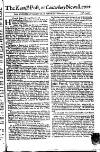 Kentish Weekly Post or Canterbury Journal Sat 29 Nov 1740 Page 1