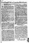 Kentish Weekly Post or Canterbury Journal Wed 07 Jan 1741 Page 1