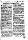 Kentish Weekly Post or Canterbury Journal Sat 24 Jan 1741 Page 1