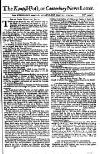 Kentish Weekly Post or Canterbury Journal Sat 31 Jan 1741 Page 1
