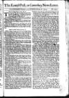 Kentish Weekly Post or Canterbury Journal Sat 28 Feb 1741 Page 1