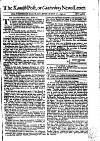 Kentish Weekly Post or Canterbury Journal Sat 21 Mar 1741 Page 1