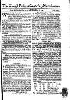 Kentish Weekly Post or Canterbury Journal Sat 06 Jun 1741 Page 1