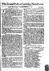Kentish Weekly Post or Canterbury Journal Wed 01 Jul 1741 Page 1