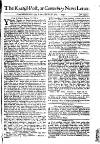 Kentish Weekly Post or Canterbury Journal Sat 11 Jul 1741 Page 1