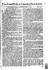 Kentish Weekly Post or Canterbury Journal Wed 15 Jul 1741 Page 1