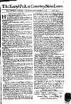 Kentish Weekly Post or Canterbury Journal Wed 09 Sep 1741 Page 1