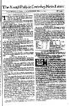 Kentish Weekly Post or Canterbury Journal Wed 21 Oct 1741 Page 1