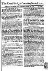 Kentish Weekly Post or Canterbury Journal Wed 25 Nov 1741 Page 1
