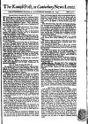 Kentish Weekly Post or Canterbury Journal Sat 28 Nov 1741 Page 1