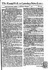 Kentish Weekly Post or Canterbury Journal Sat 05 Dec 1741 Page 1