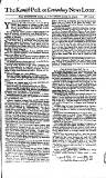 Kentish Weekly Post or Canterbury Journal Sat 22 Jan 1743 Page 1