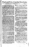 Kentish Weekly Post or Canterbury Journal Wed 15 Jun 1743 Page 1