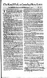 Kentish Weekly Post or Canterbury Journal Sat 05 Jan 1745 Page 1